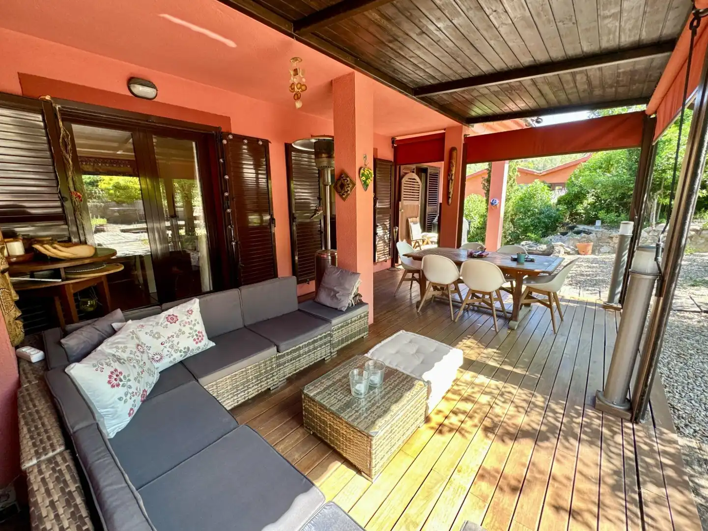 Terrassa de Casa o xalet en venda en Olivella amb Calefacció, Jardí privat i Terrassa