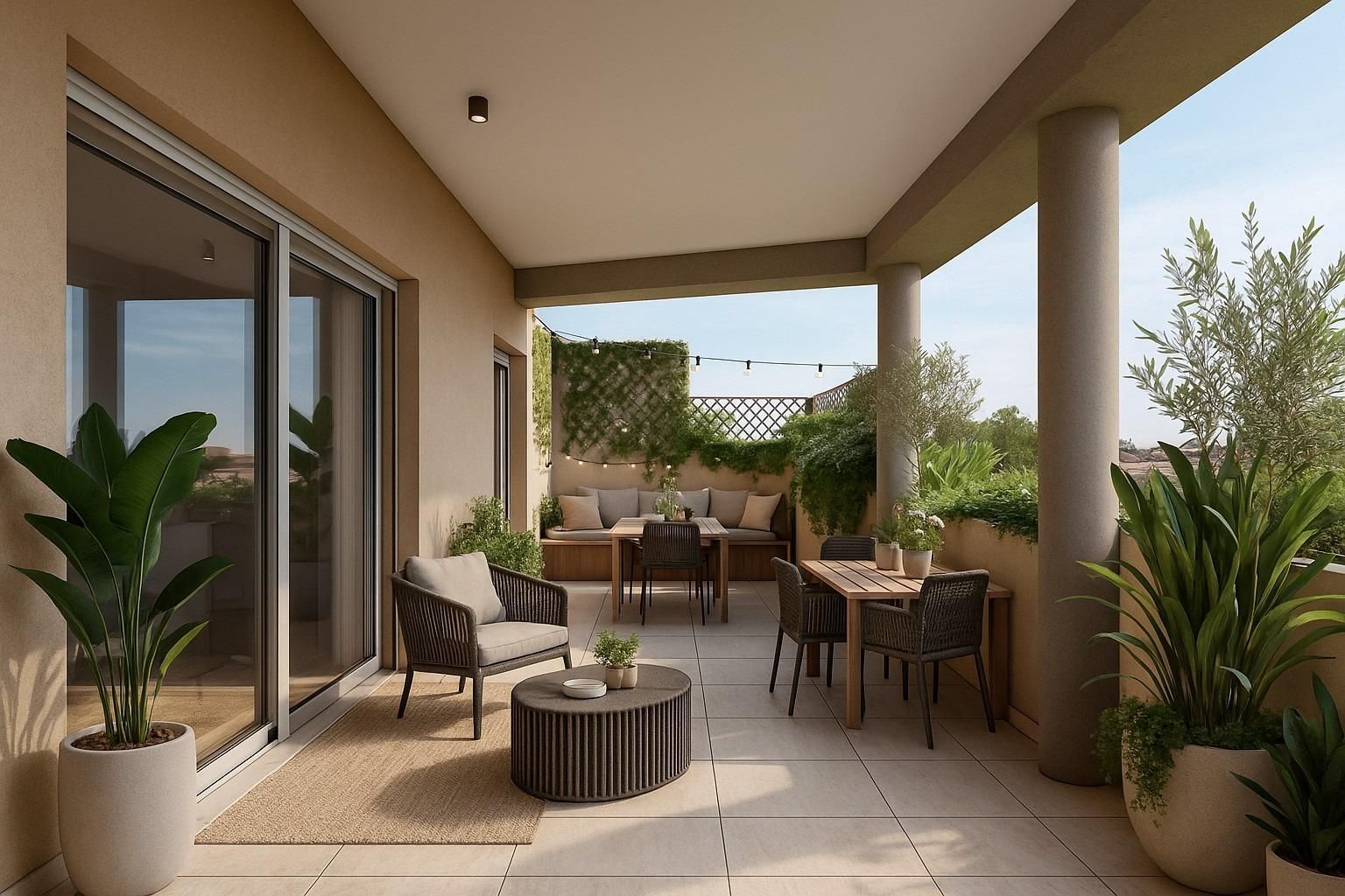 Terrace of Attic for sale in Alicante / Alacant  with Terrace and Alarm