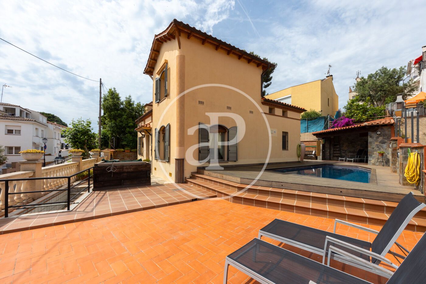 Vista exterior de Casa o chalet en venta en Teià con Calefacción, Jardín privado y Trastero