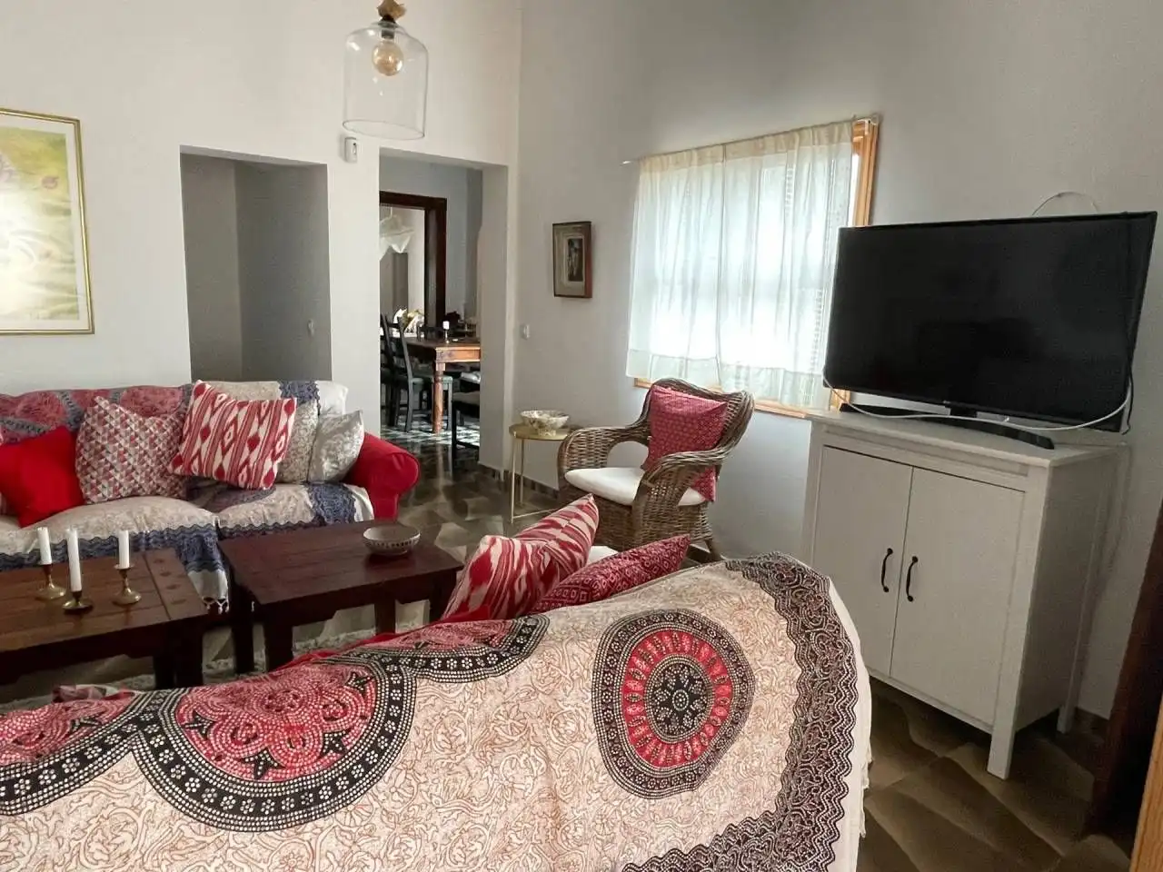 Sala d'estar de Casa o xalet en venda en Sa Pobla amb Terrassa i Moblat