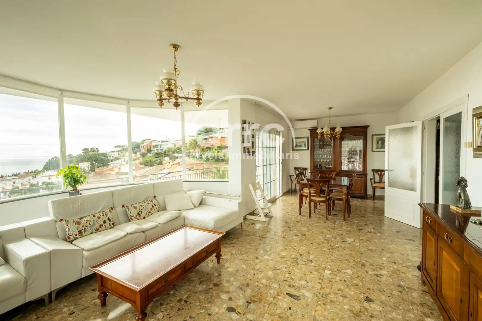 Sala de estar de Casa o chalet en venta en Arenys de Mar con Calefacción, Jardín privado y Terraza