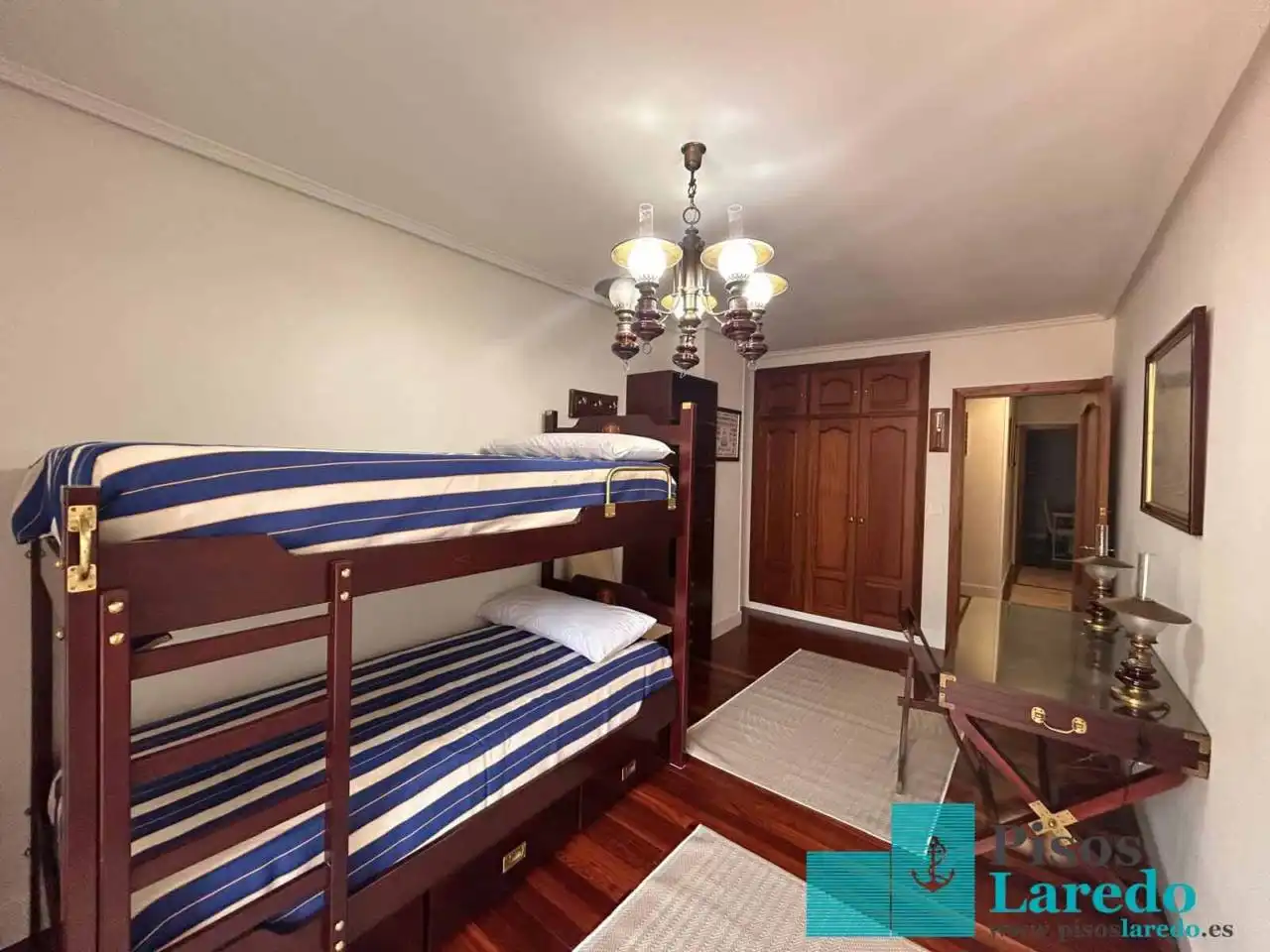 Bedroom of Flat for rent in Laredo  with Heating, Terrace and Furnished
