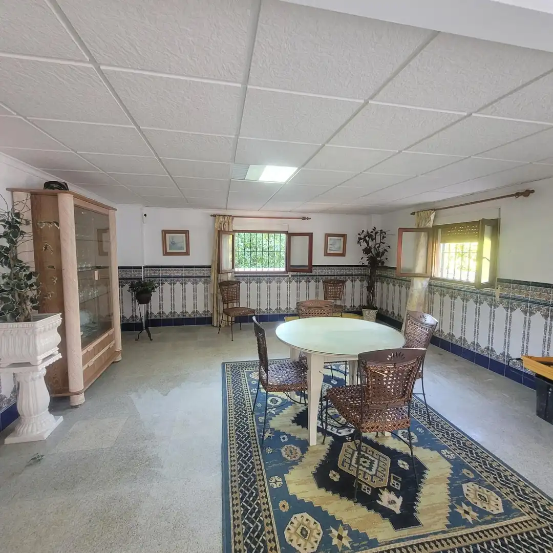 Comedor de Casa o chalet en venta en Agres con Jardín privado, Piscina y Amueblado