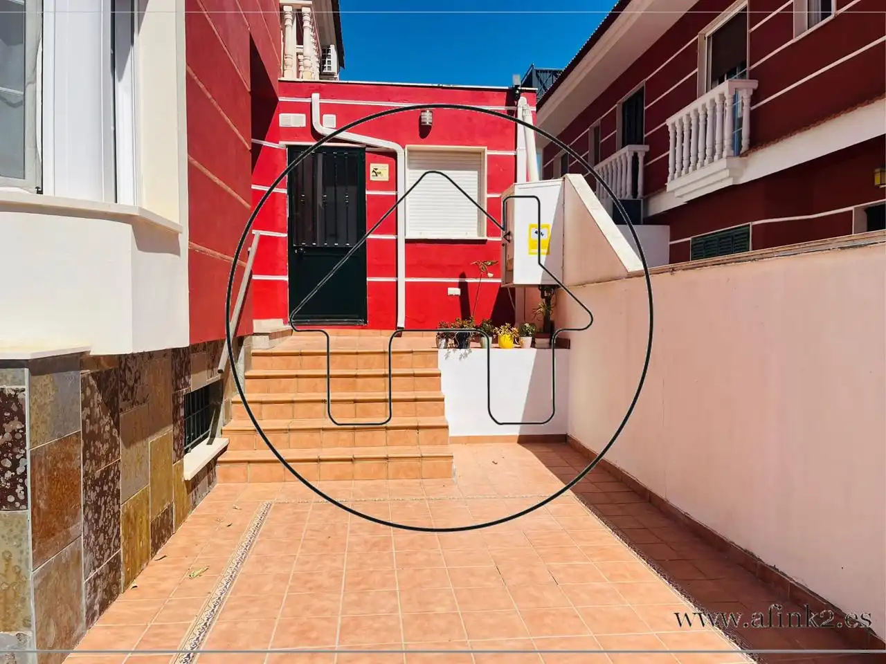 Exterior view of Houses for sale in Aljaraque  with Air Conditioner and Terrace