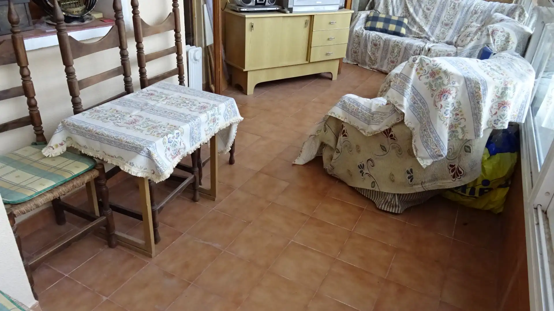 Sala de estar de Piso en venta en Alicante / Alacant con Aire acondicionado, Calefacción y Parquet