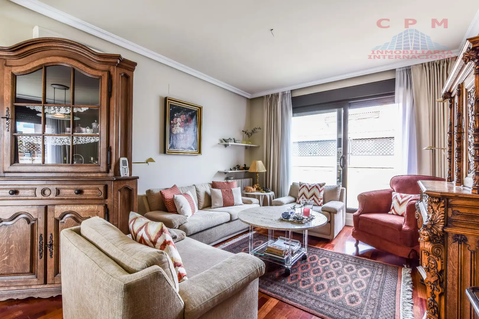 Sala d'estar de Àtic de lloguer en Madrid amb Aire condicionat, Calefacció i Parquet