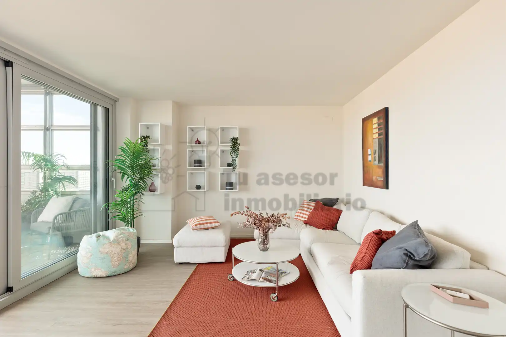 Sala de estar de Piso en venta en Barcelona con Aire acondicionado, Calefacción y Jardín privado