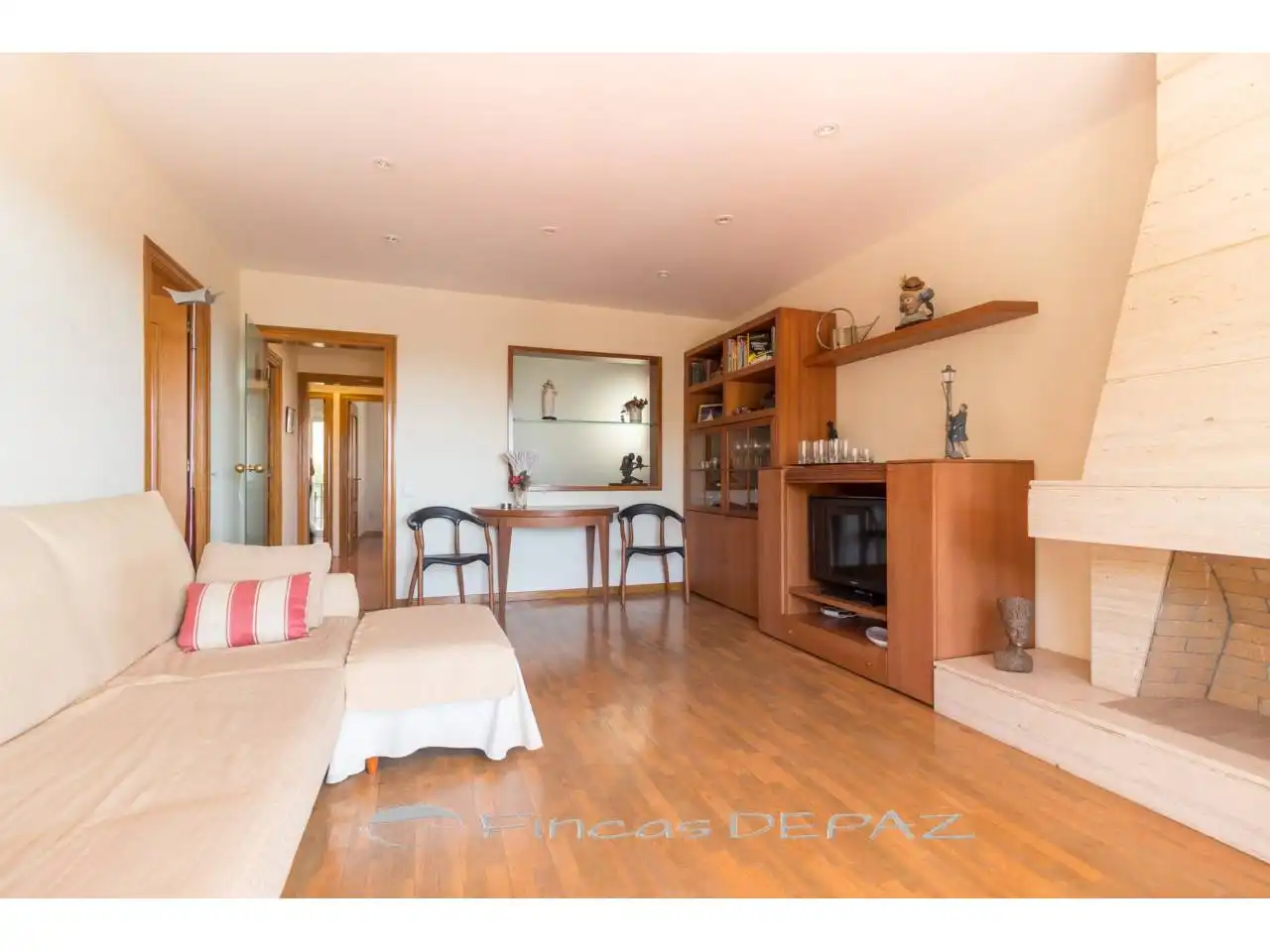 Sala de estar de Apartamento de alquiler en Castelldefels con Parquet, Terraza y Amueblado