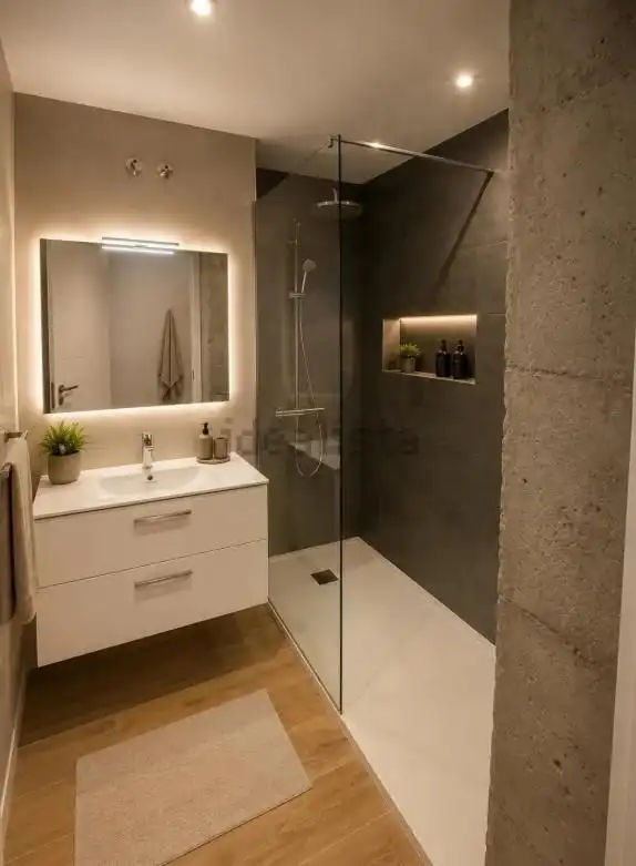Badezimmer von Erdgeschoss zum Verkauf in Madrid mit Klimaanlage, Heizung und Gemeinschaftspool