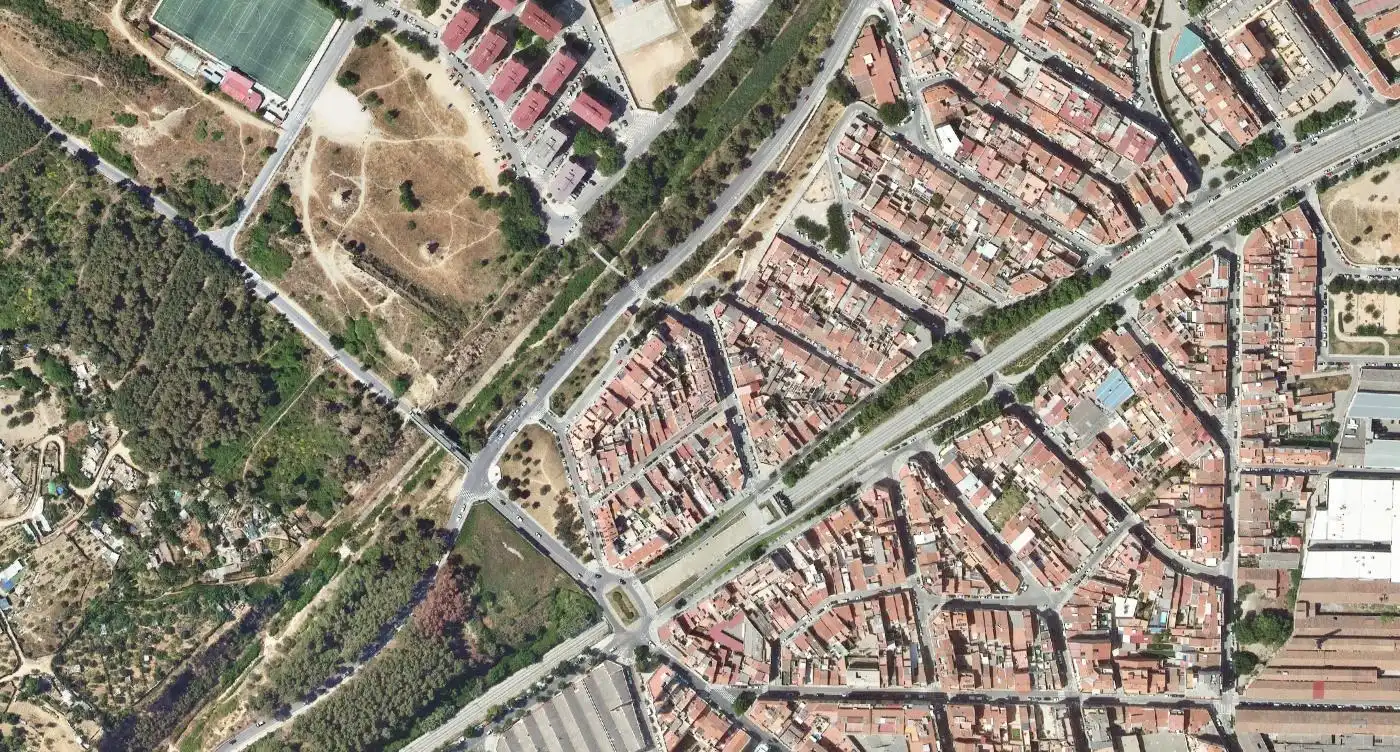 Vista exterior de Piso en venta en Terrassa