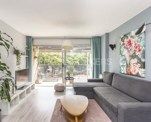 Living room of Apartment to rent in  Barcelona Capital  with Air Conditioner and Terrace