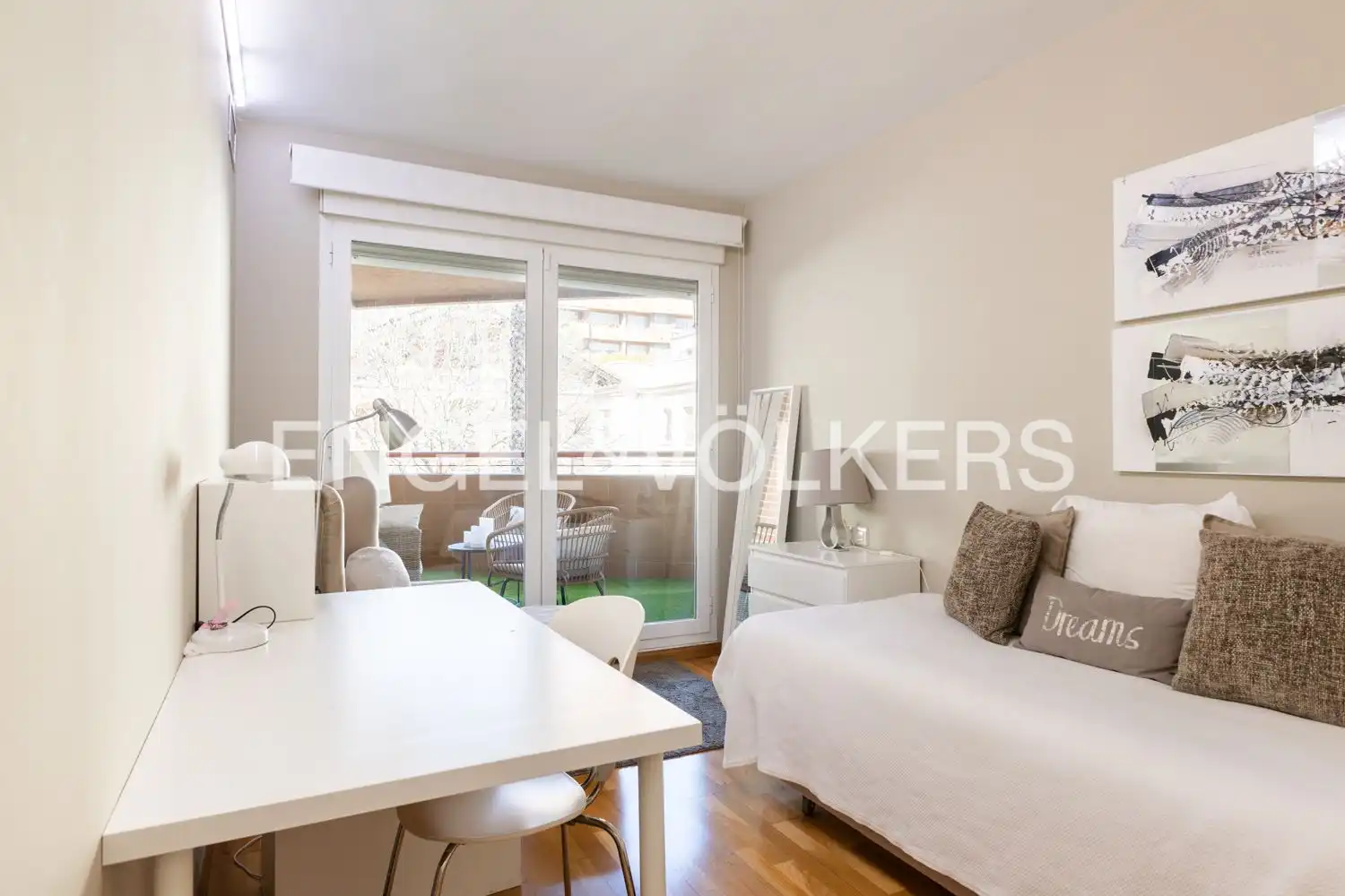 Terraza de Piso de alquiler en Valencia con Aire acondicionado, Calefacción y Parquet