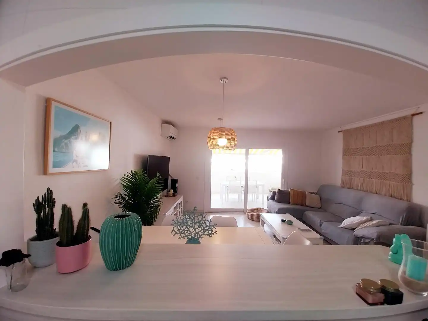 Sala de estar de Dúplex en venta en Mijas con Aire acondicionado, Calefacción y Terraza