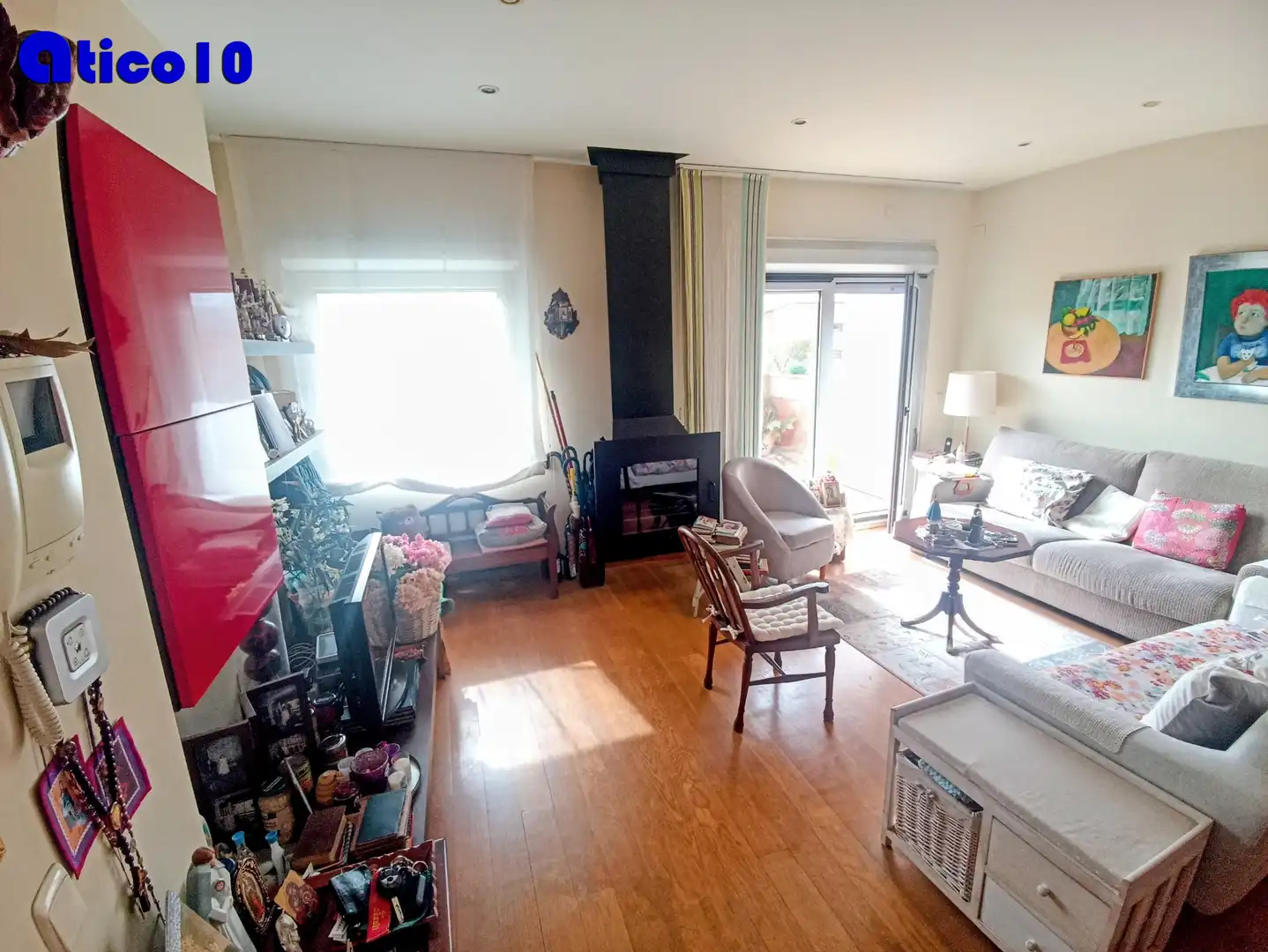 Living room of Attic for sale in Oviedo   with Heating, Parquet flooring and Terrace
