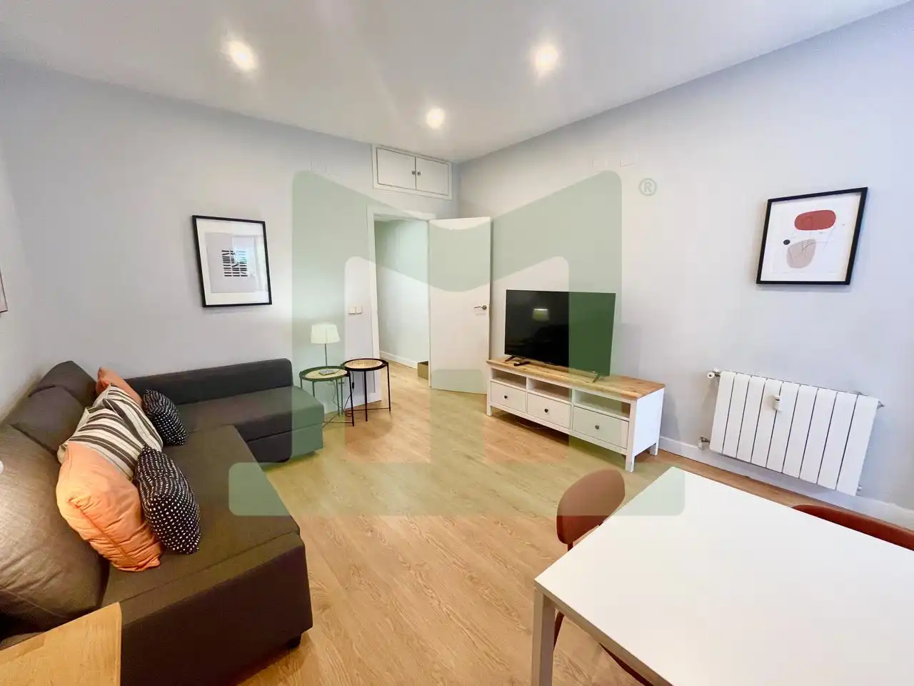 Sala de estar de Piso de alquiler en Madrid con Aire acondicionado, Calefacción y Amueblado