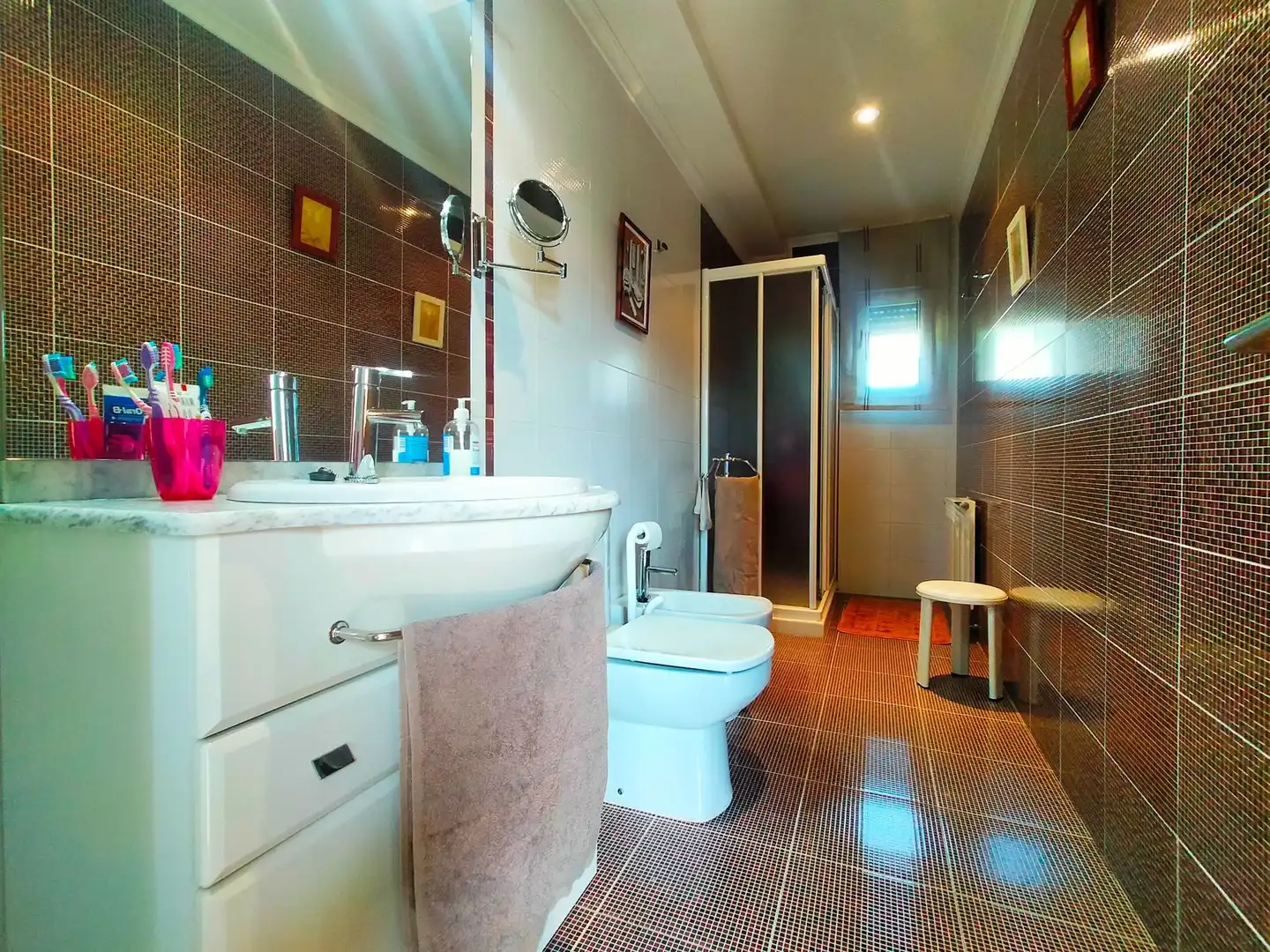 Bathroom of Flat for sale in Pravia  with Heating, Terrace and Furnished