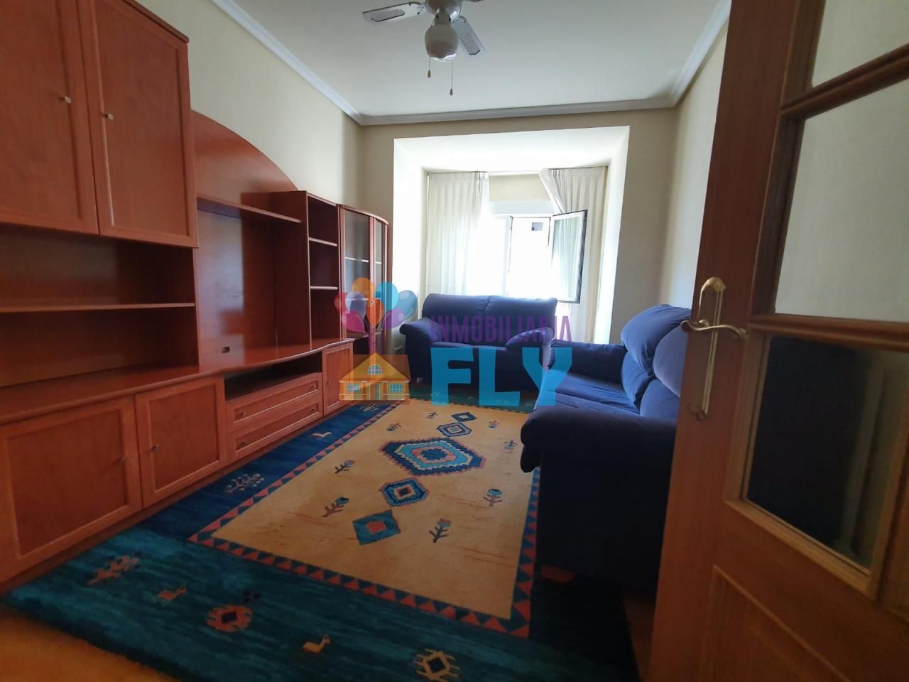 Living room of Flat for sale in Ourense Capital   with Heating, Parquet flooring and Furnished