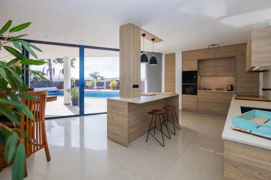 Cocina de Casa o chalet en venta en La Oliva con Aire acondicionado, Piscina y Balcón