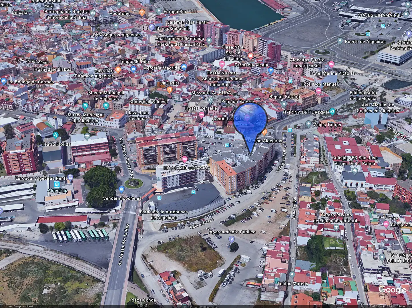 Vista exterior de Local en venta en Algeciras
