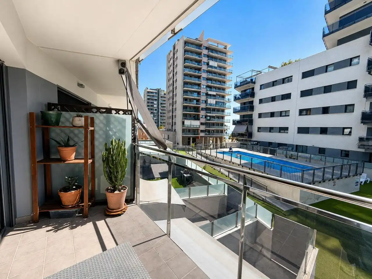 Terrasse von Wohnung zum Verkauf in Badalona mit Klimaanlage, Heizung und Terrasse