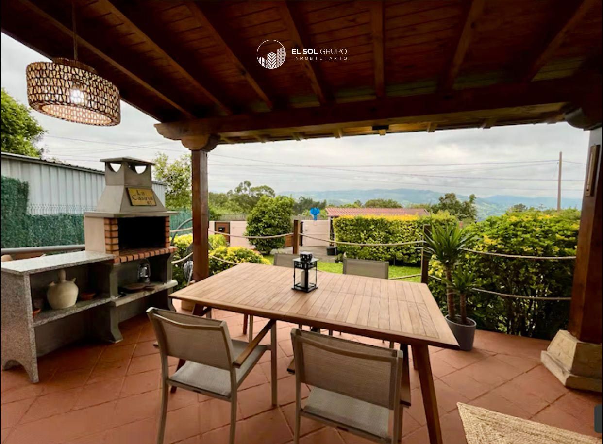 Terrace of Single-family semi-detached for sale in Gijón   with Private garden, Terrace and Storage room