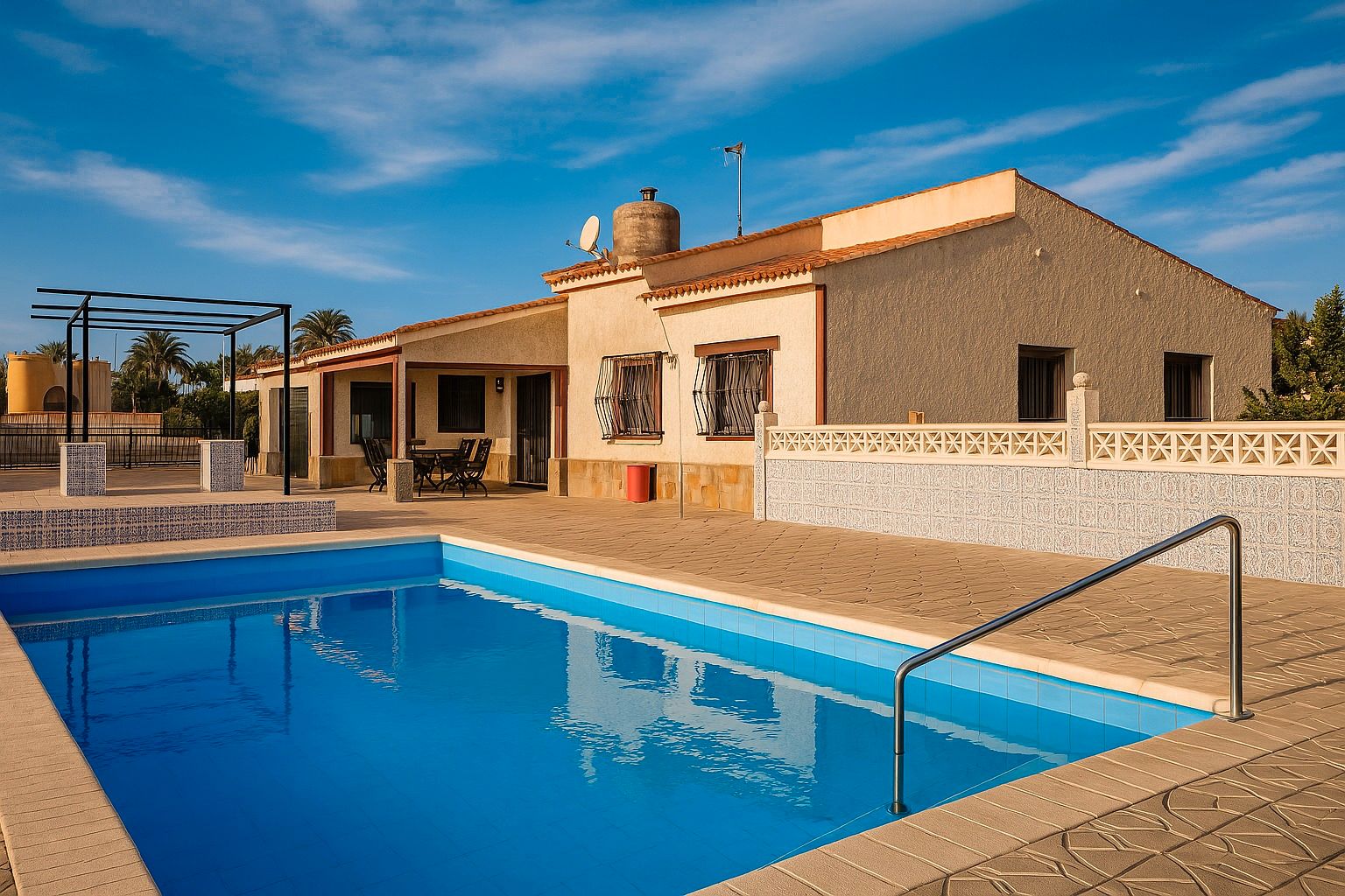 Swimming pool of House or chalet for sale in Mutxamel  with Air Conditioner, Private garden and Terrace