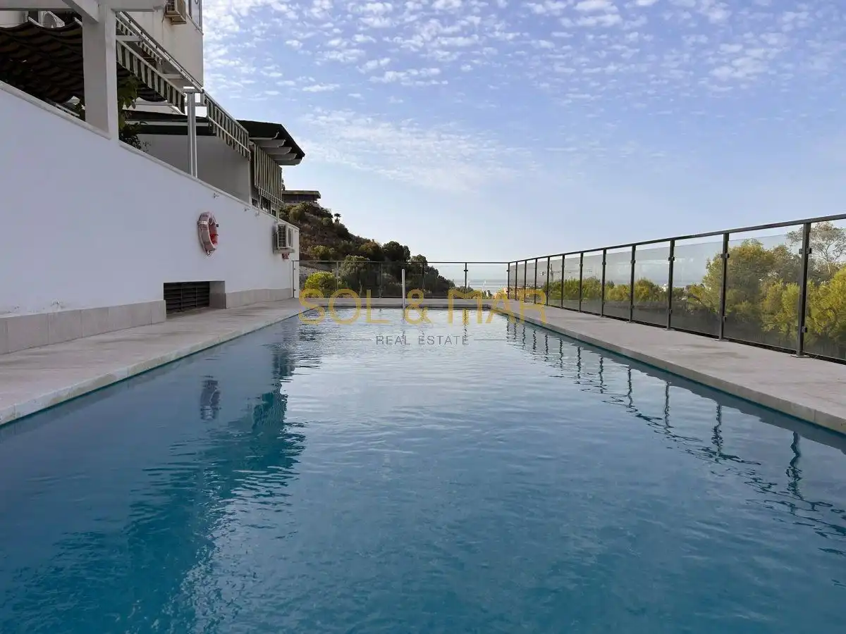 Swimming pool of Apartments for sale in Benalmádena  with Air Conditioner, Heating and Furnished