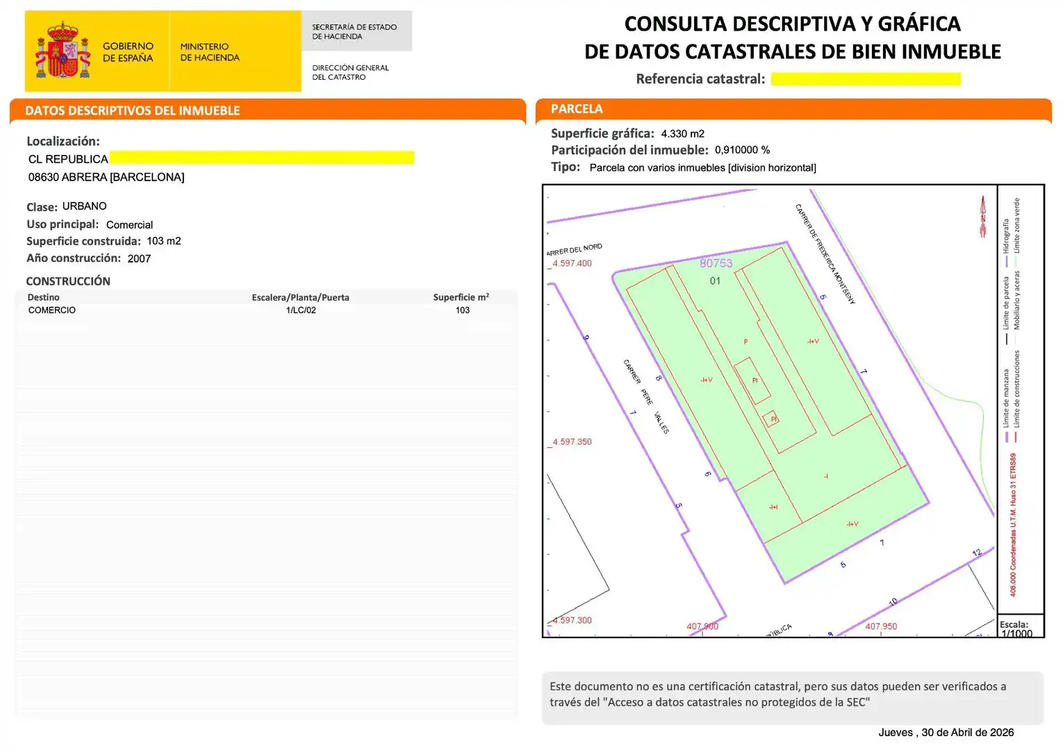 Local en venta en Abrera