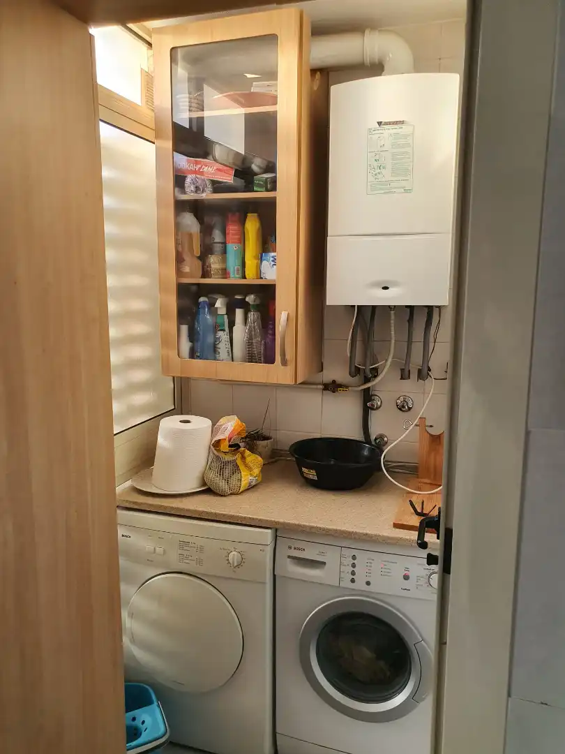Küche von Wohnung zur Miete in Alicante / Alacant mit Klimaanlage, Parkett und Möbliert