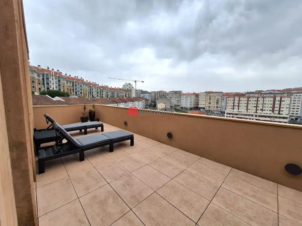 Terraza de Piso de alquiler en Santiago de Compostela  con Calefacción, Terraza y Amueblado
