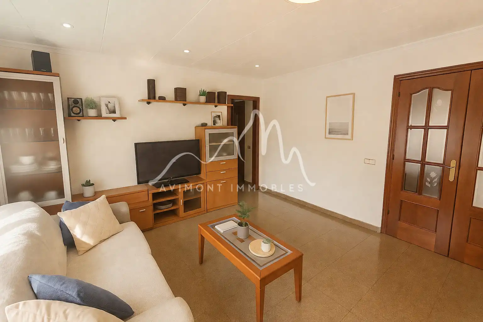Sala de estar de Casa o chalet en venta en Piera con Aire acondicionado, Calefacción y Jardín privado