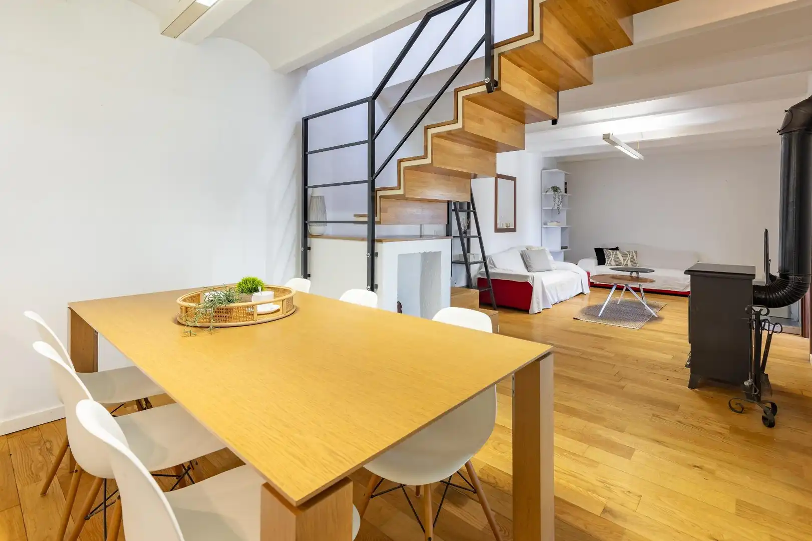 Comedor de Casa adosada en venta en Enguera con Calefacción, Terraza y Trastero
