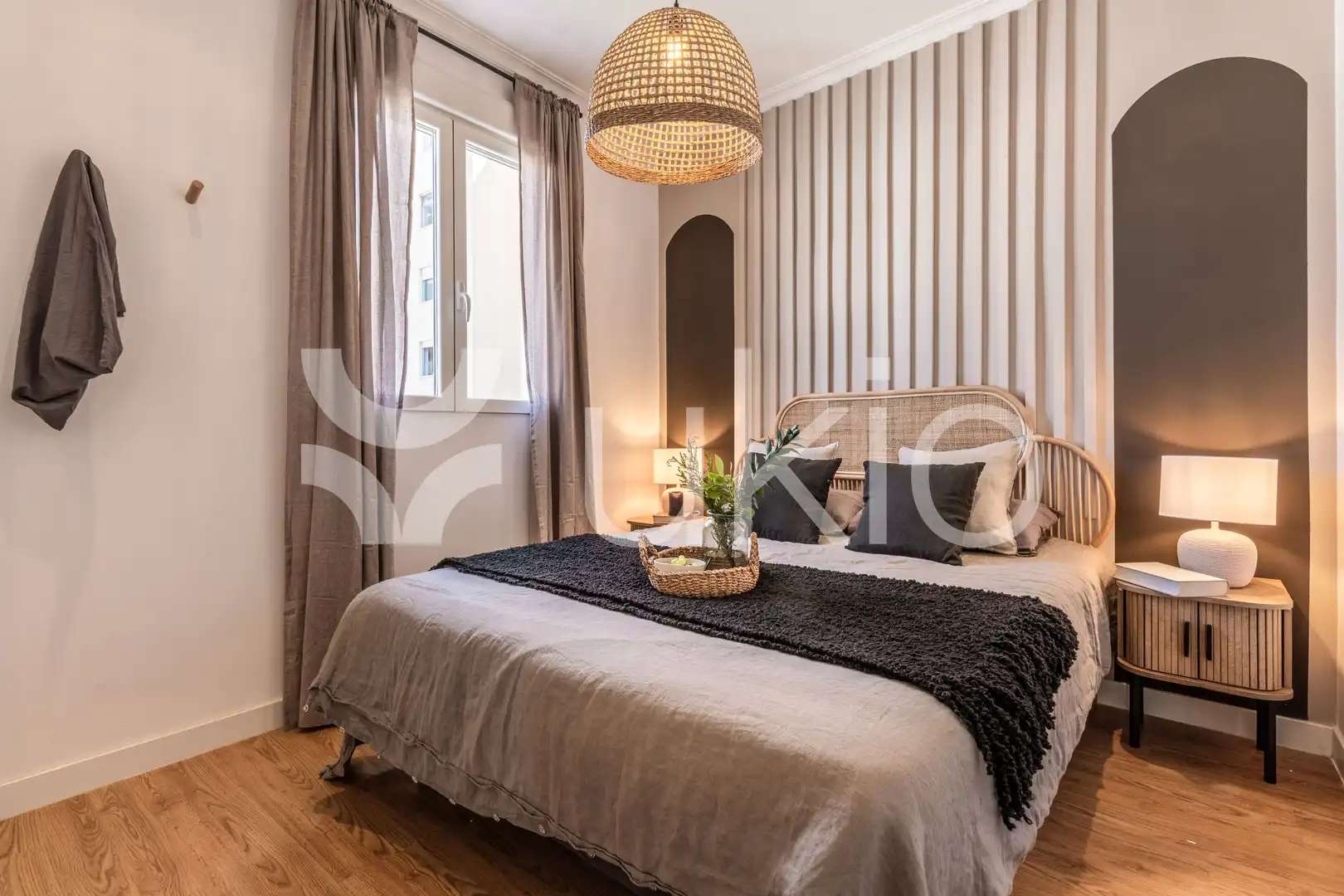 Habitación de Apartamento de alquiler en Madrid con Aire acondicionado, Calefacción y Amueblado