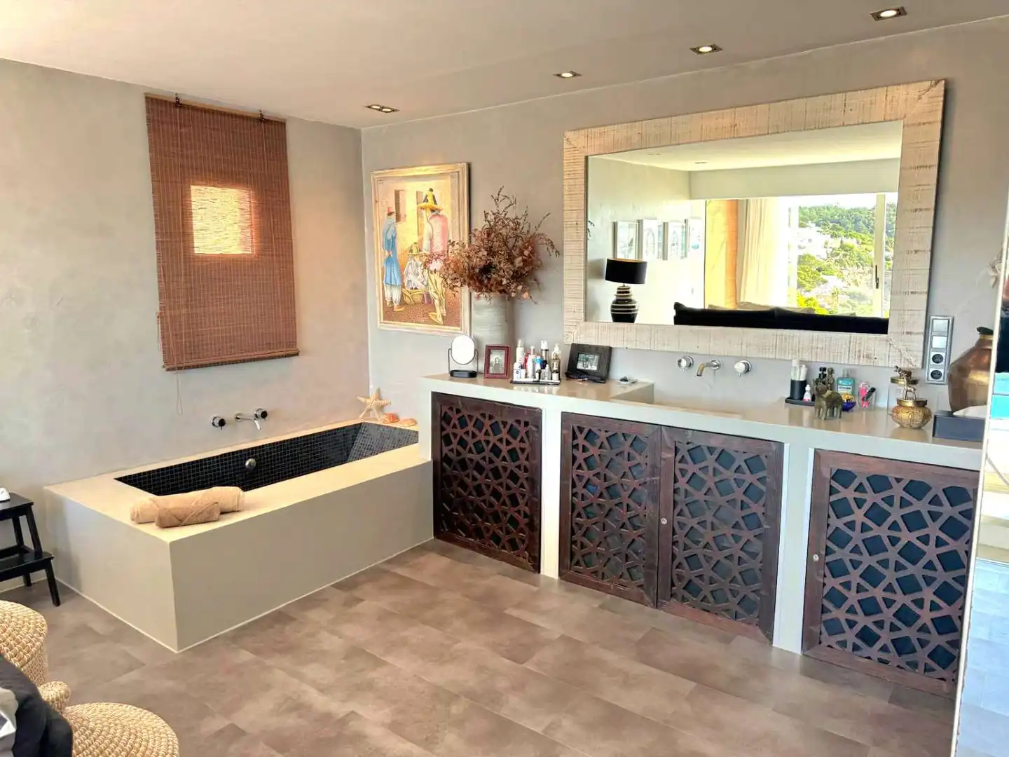 Bathroom of Duplexes for rent in Santa Eulària des Riu  with Air Conditioner, Heating and Terrace