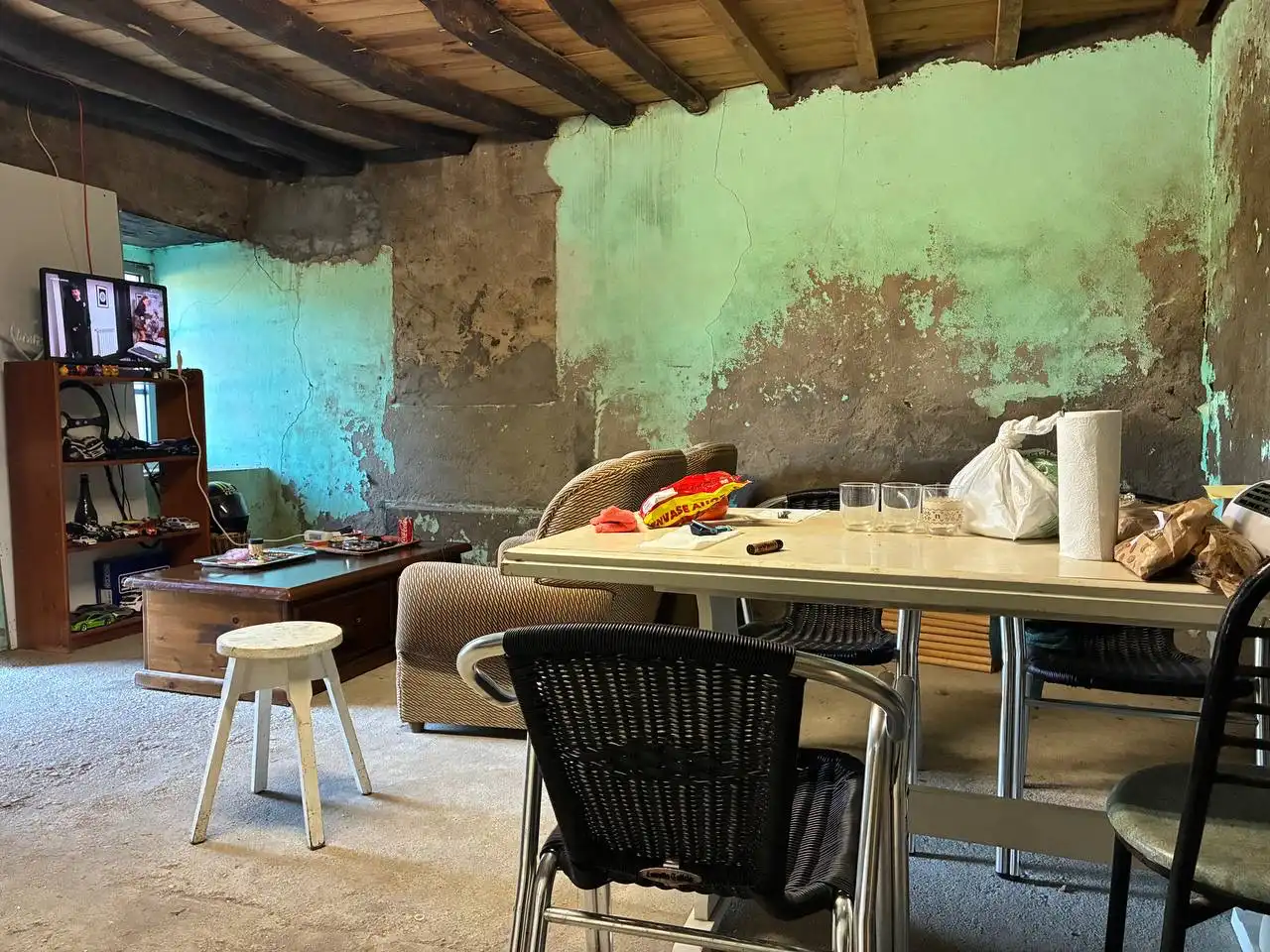 Comedor de Casa o chalet en venta en Cariño con Jardín privado, Terraza y Amueblado