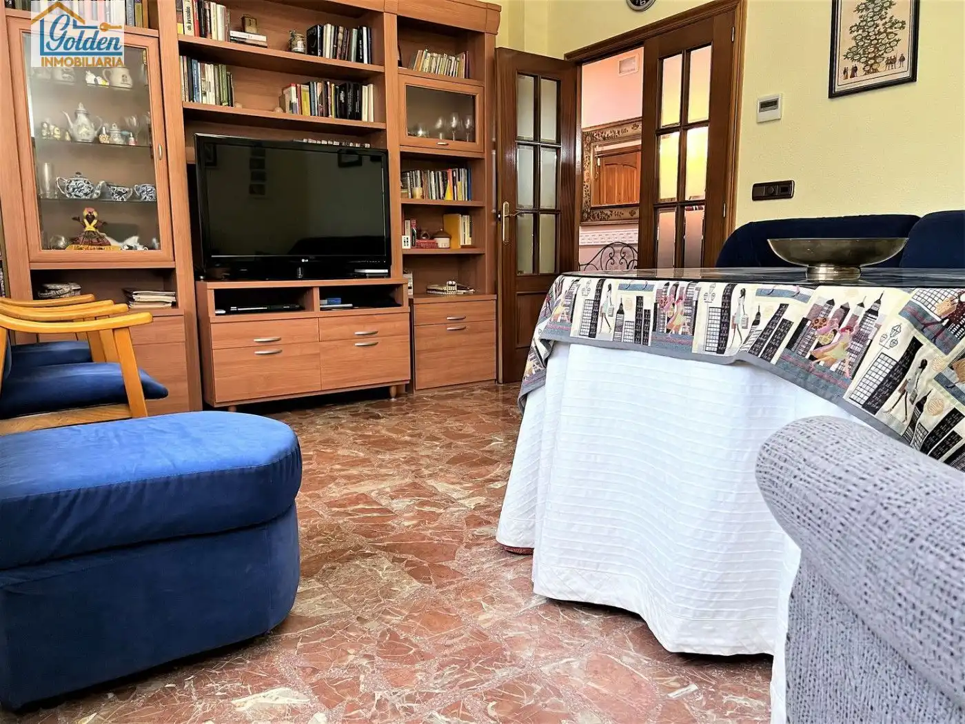 Sala d'estar de Casa o xalet en venda en Don Benito amb Aire condicionat, Jardí privat i Terrassa