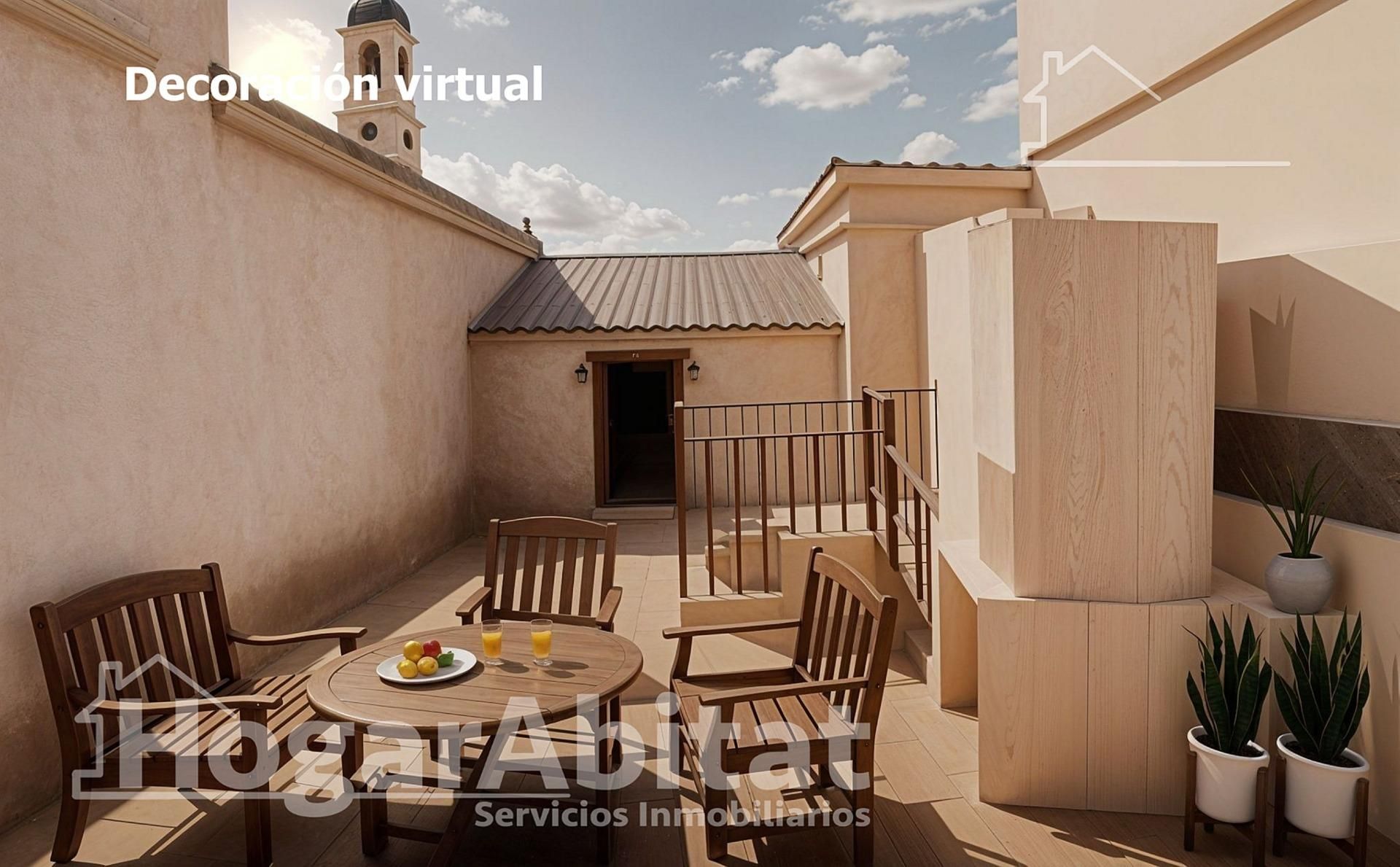 Terrace of Single-family semi-detached for sale in Real de Gandia  with Terrace