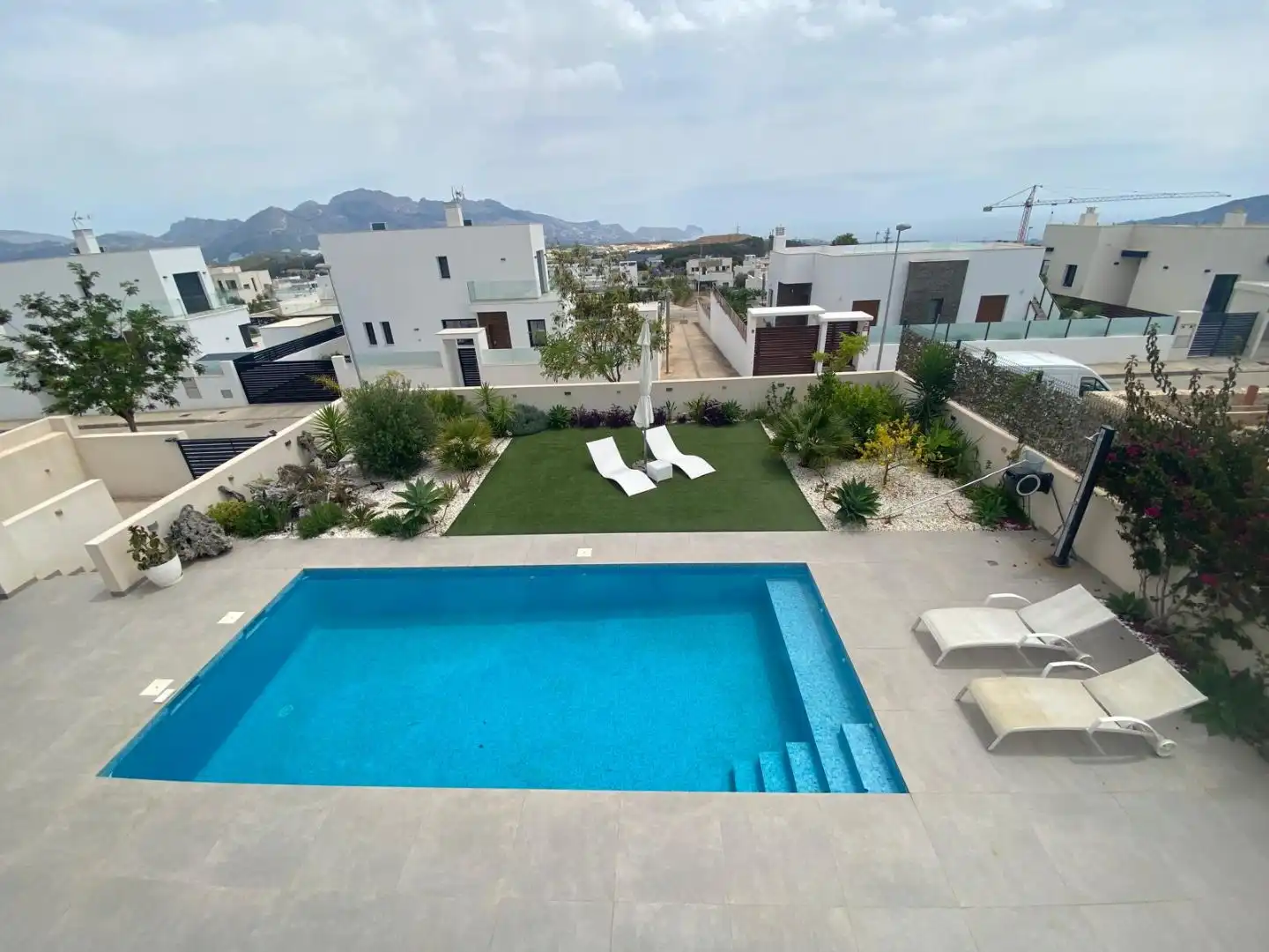 Piscina de Casa o chalet en venta en Polop con Aire acondicionado, Terraza y Piscina