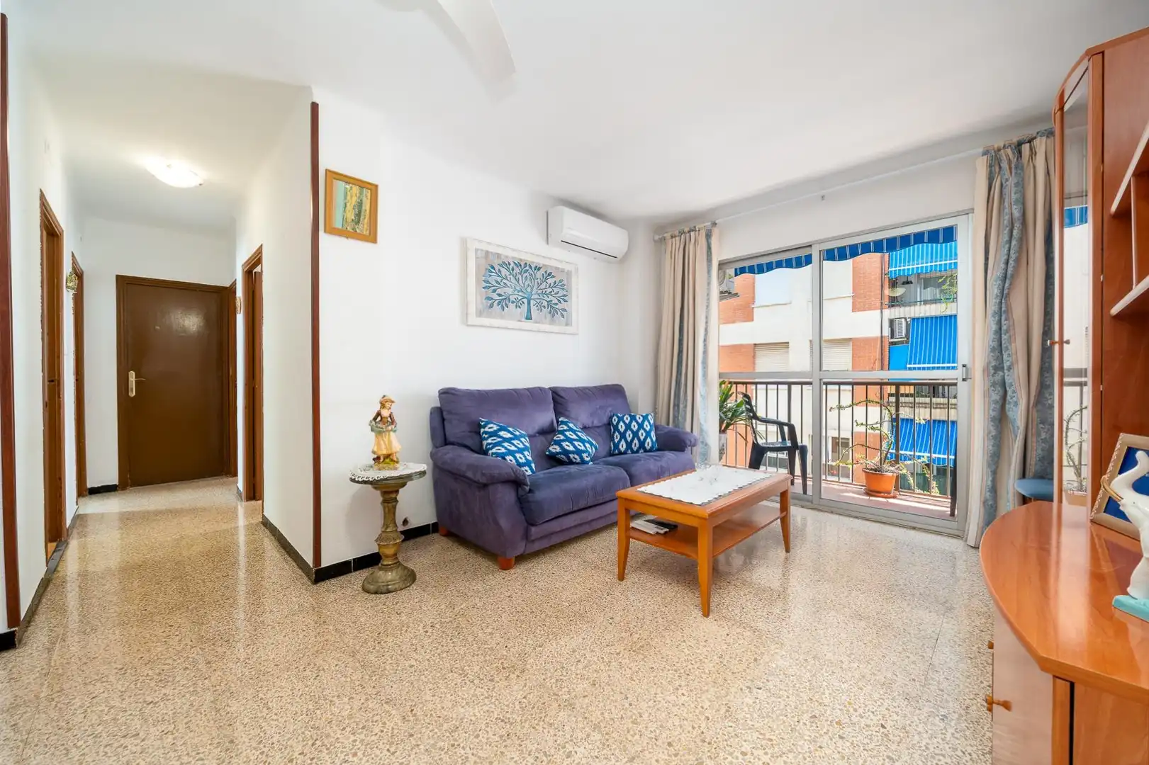 Sala d'estar de Pis en venda en  Palma de Mallorca amb Aire condicionat, Moblat i Balcó