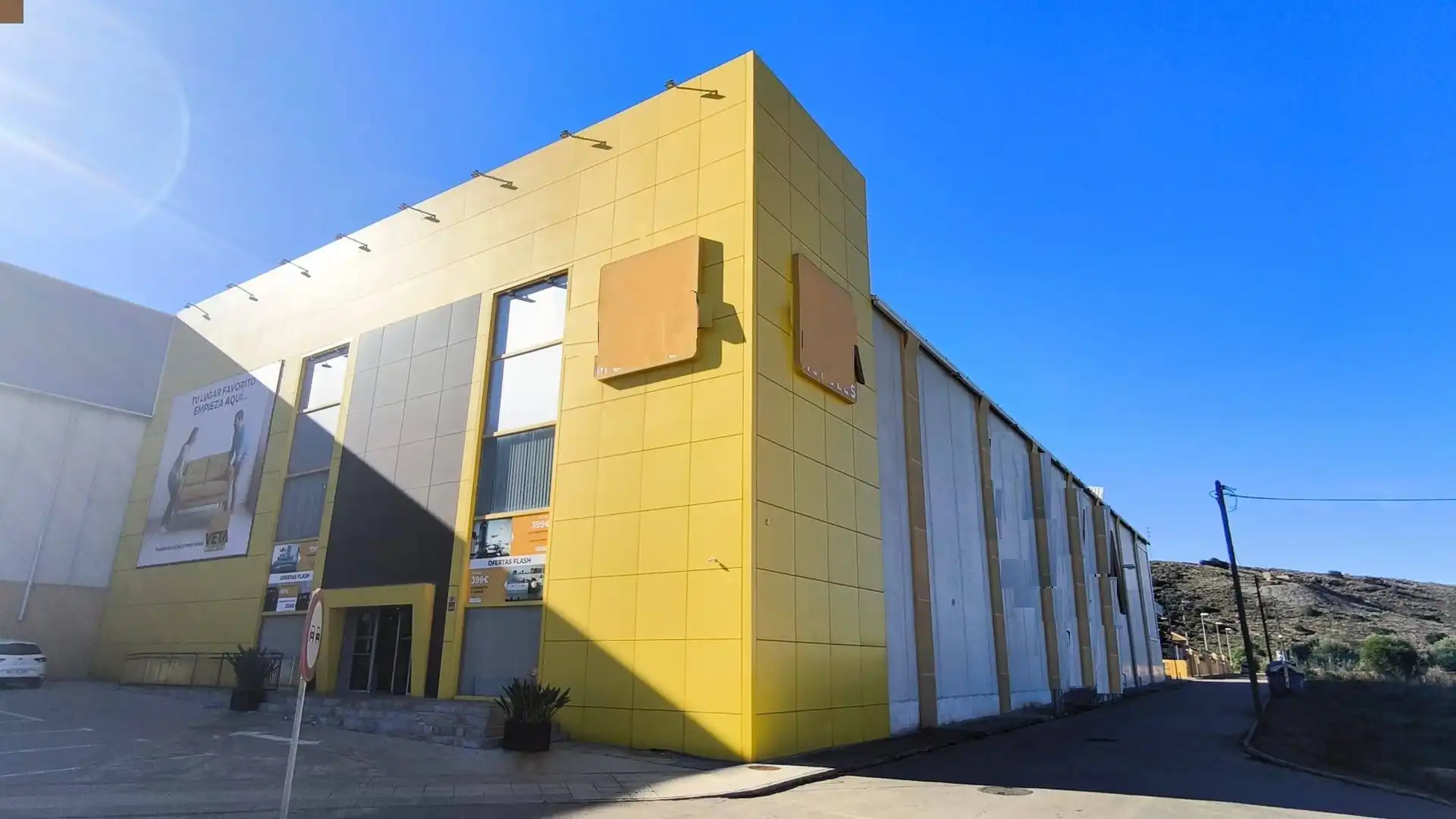 Vista exterior de Nave industrial en venta en Cartagena