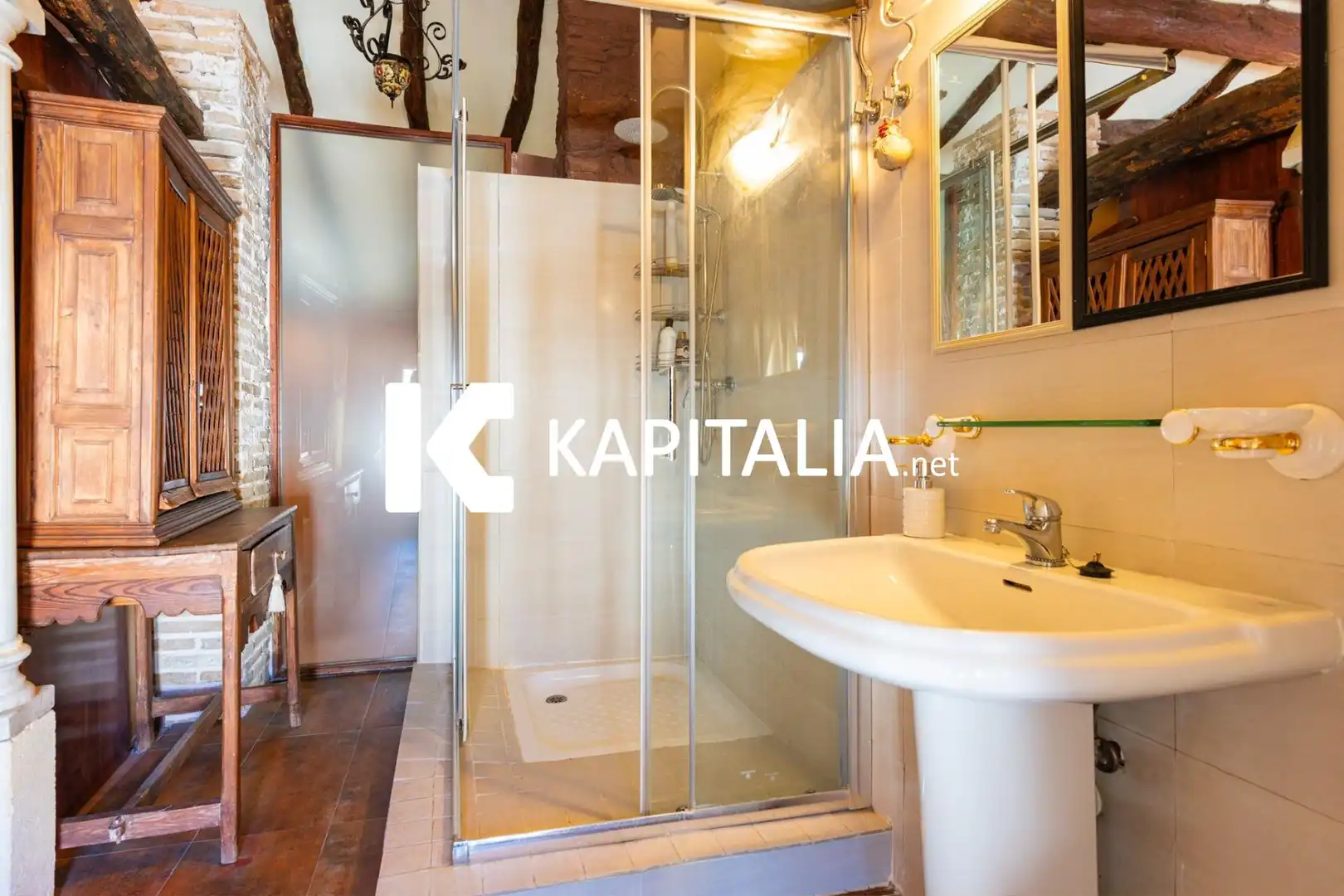 Baño de Finca rústica en venta en Ontinyent con Aire acondicionado, Jardín privado y Balcón