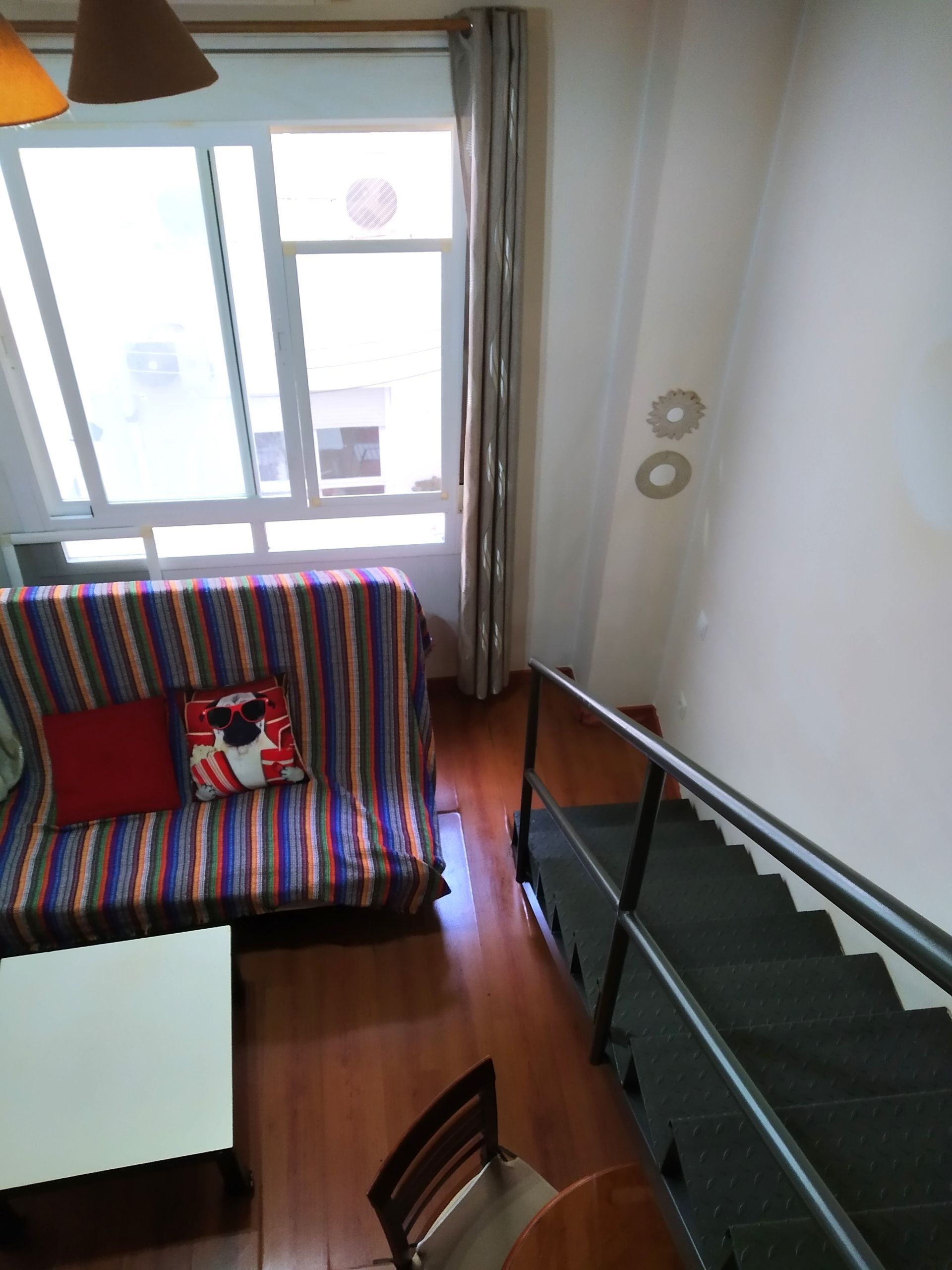 Sala de estar de Dúplex de alquiler en Málaga Capital con Aire acondicionado y Amueblado