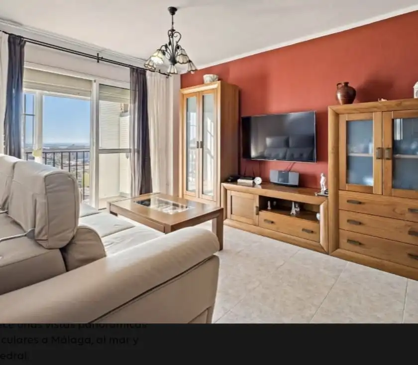 Sala de estar de Piso en venta en Málaga con Aire acondicionado, Terraza y Amueblado