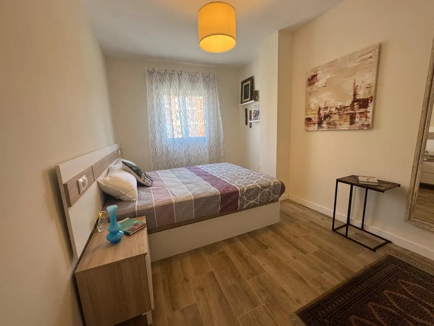 Bedroom of Flat for sale in Málaga  with Air Conditioner, Terrace and Furnished