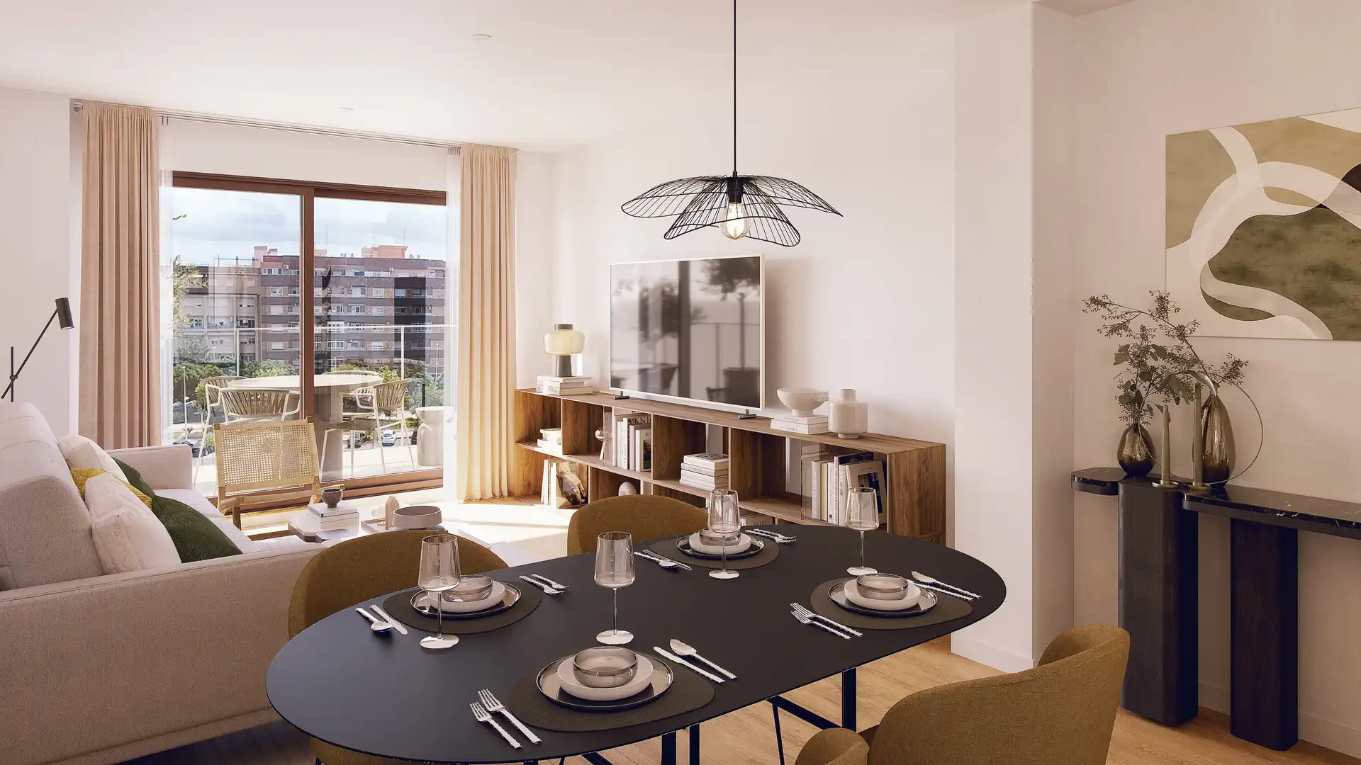 Comedor de Piso en venta en Sagunto / Sagunt con Aire acondicionado, Jardín privado y Terraza