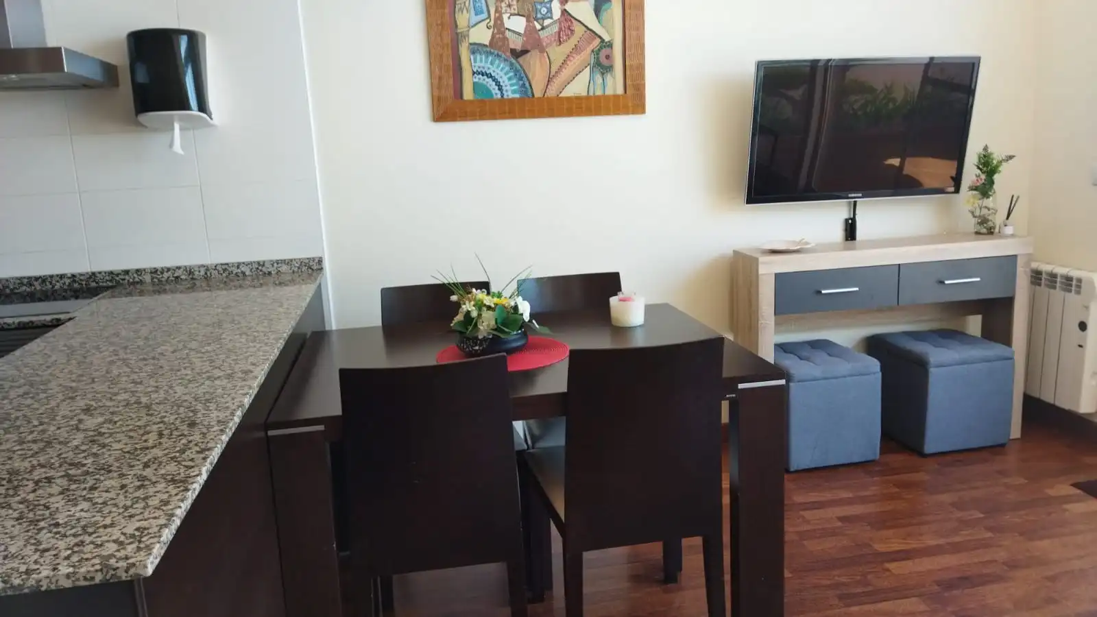 Esszimmer von Wohnung zur Miete in Almansa mit Klimaanlage, Heizung und Parkett