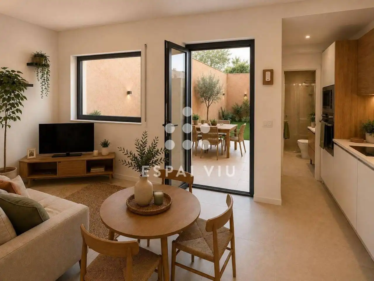 Wohnzimmer von Haus oder Chalet zum Verkauf in Sabadell mit Heizung und Privatgarten