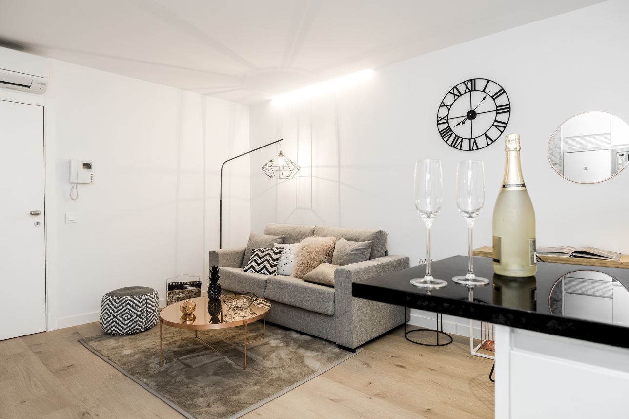 Living room of Flat to rent in Bilbao   with Furnished and Pets allowed