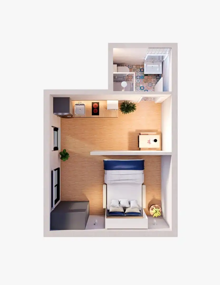 Bedroom of Flat for sale in Valencia  with Community pool