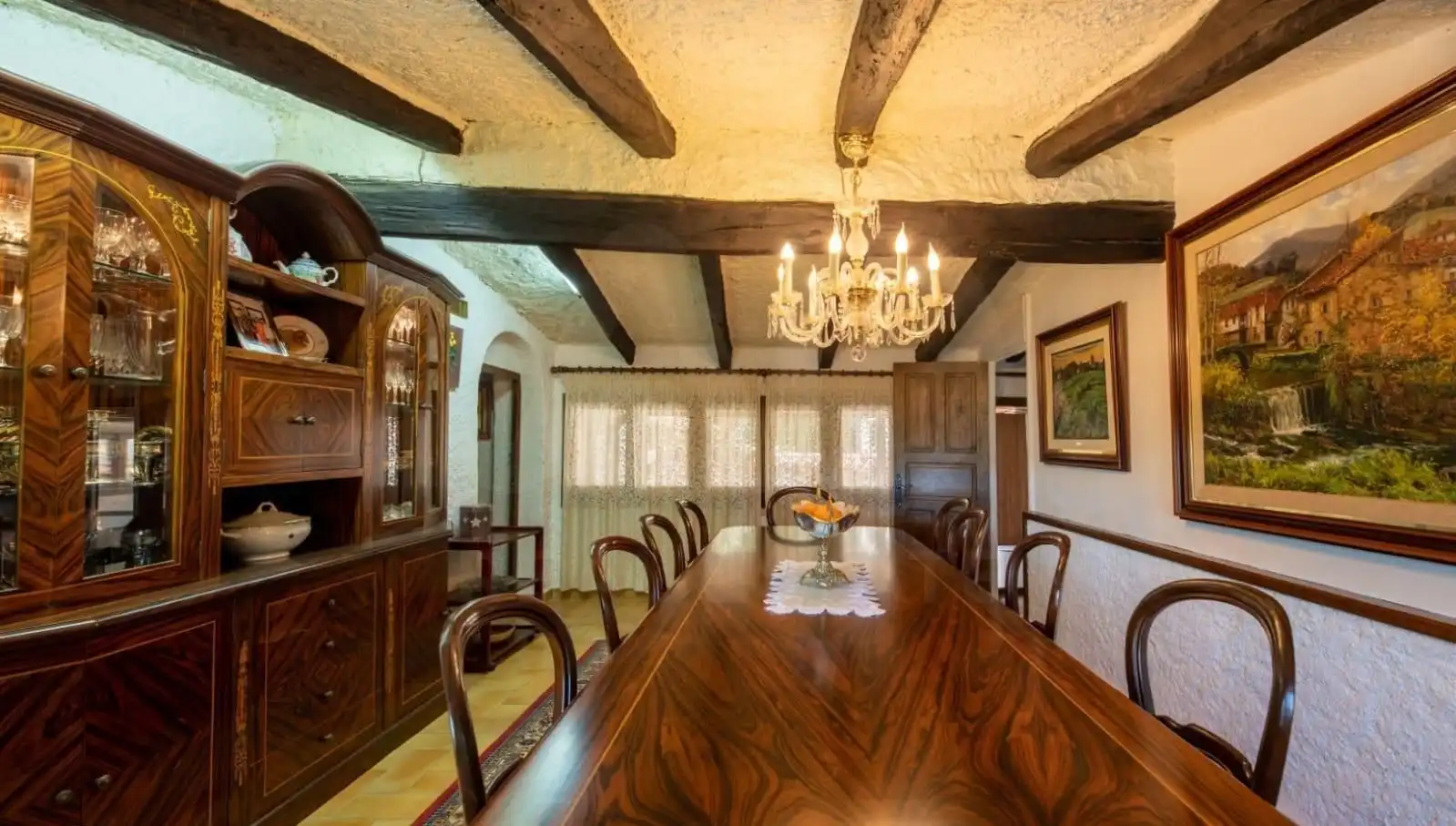 Dining room of Houses for sale in La Cellera de Ter  with Terrace and Swimming Pool